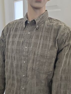 SONOMA BRAND MEN'S BIG & TALL LIGHT OLIVE GREEN LONG SLEEVES SHIRT SIZE XLT